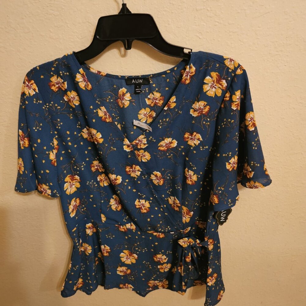 AUW Wrap Blouse